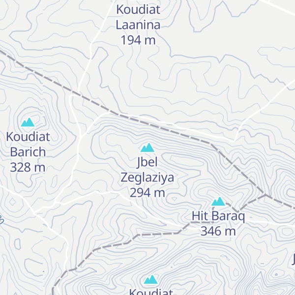 Map of Jbel Zeglaziya