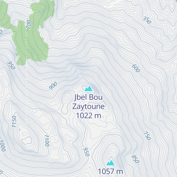 Map of Jbel Bou Zaytoune