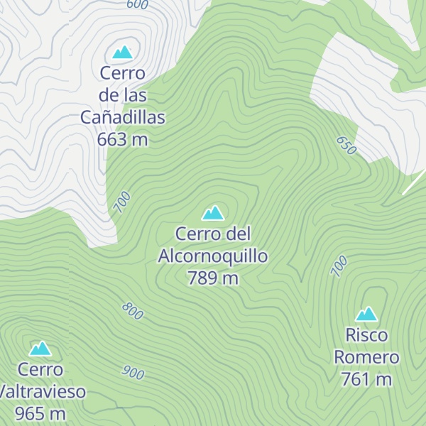 Map of Cerro del Alcornoquillo