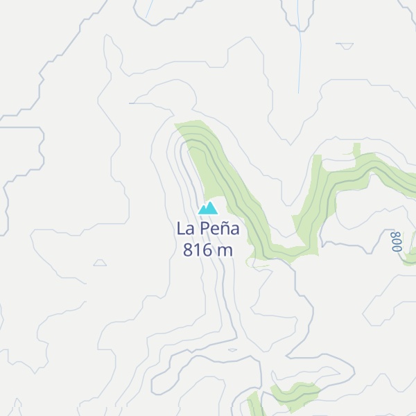 Map of La Peña