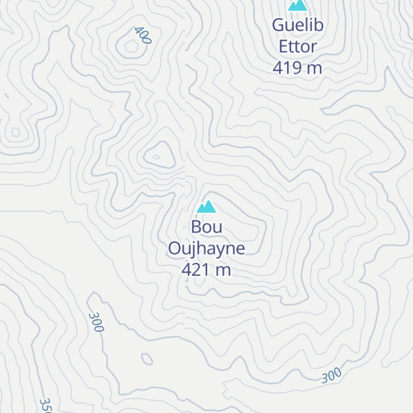 Map of Bou Oujhayne
