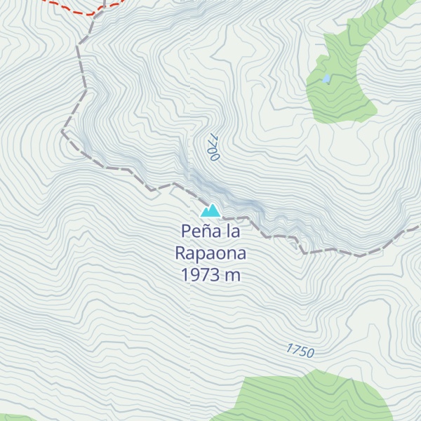 Map of Peña la Rapaona