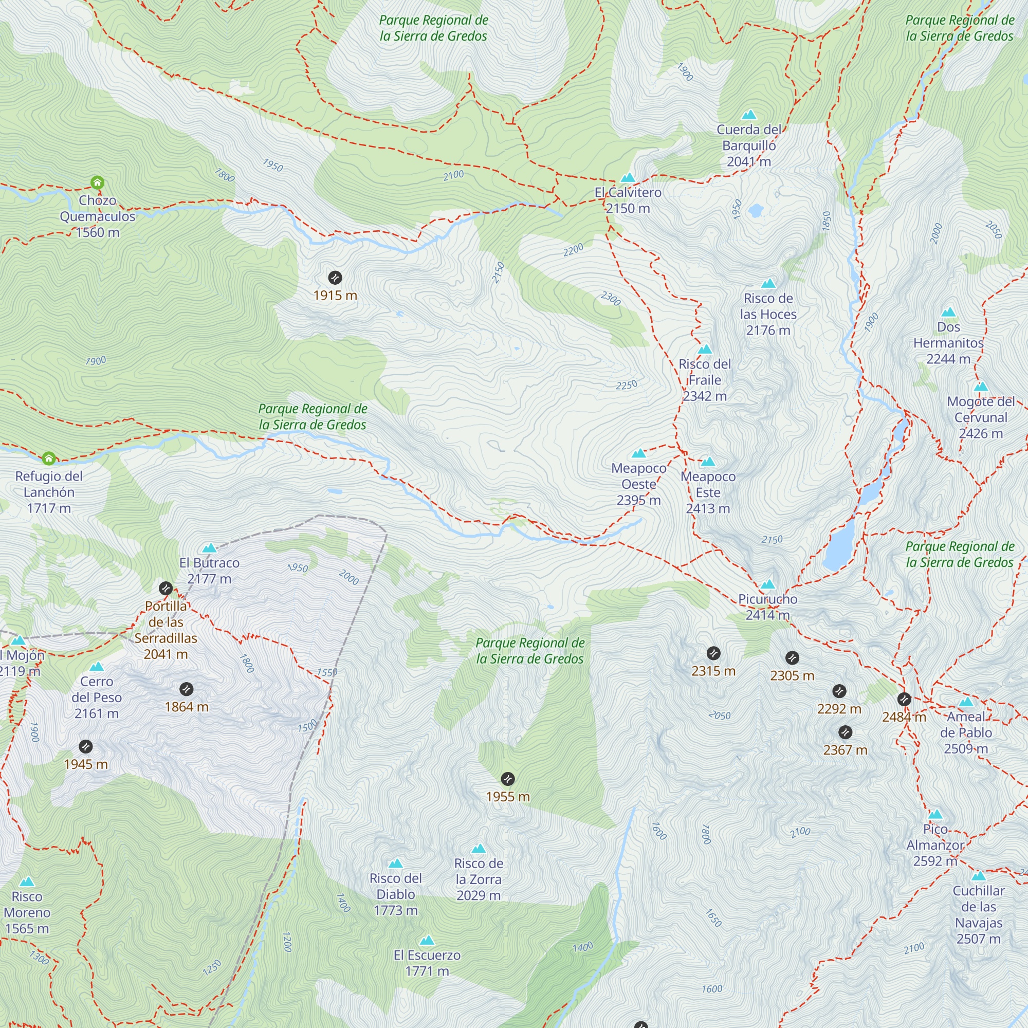Refugio El Belesar map