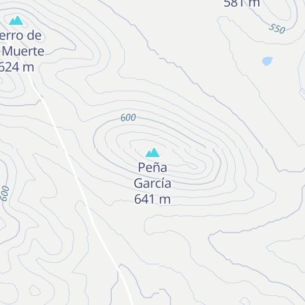 Map of Peña García