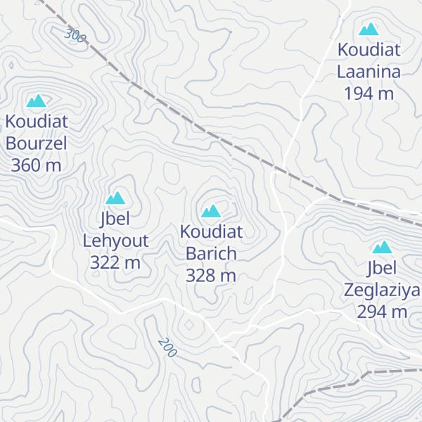 Map of Koudiat Barich