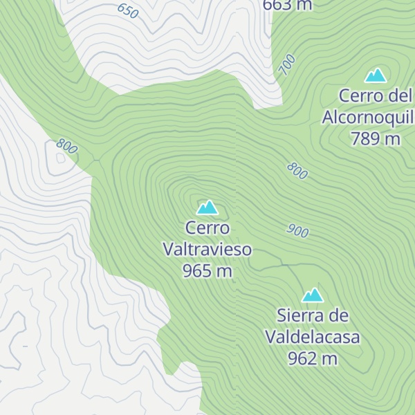 Map of Cerro Valtravieso