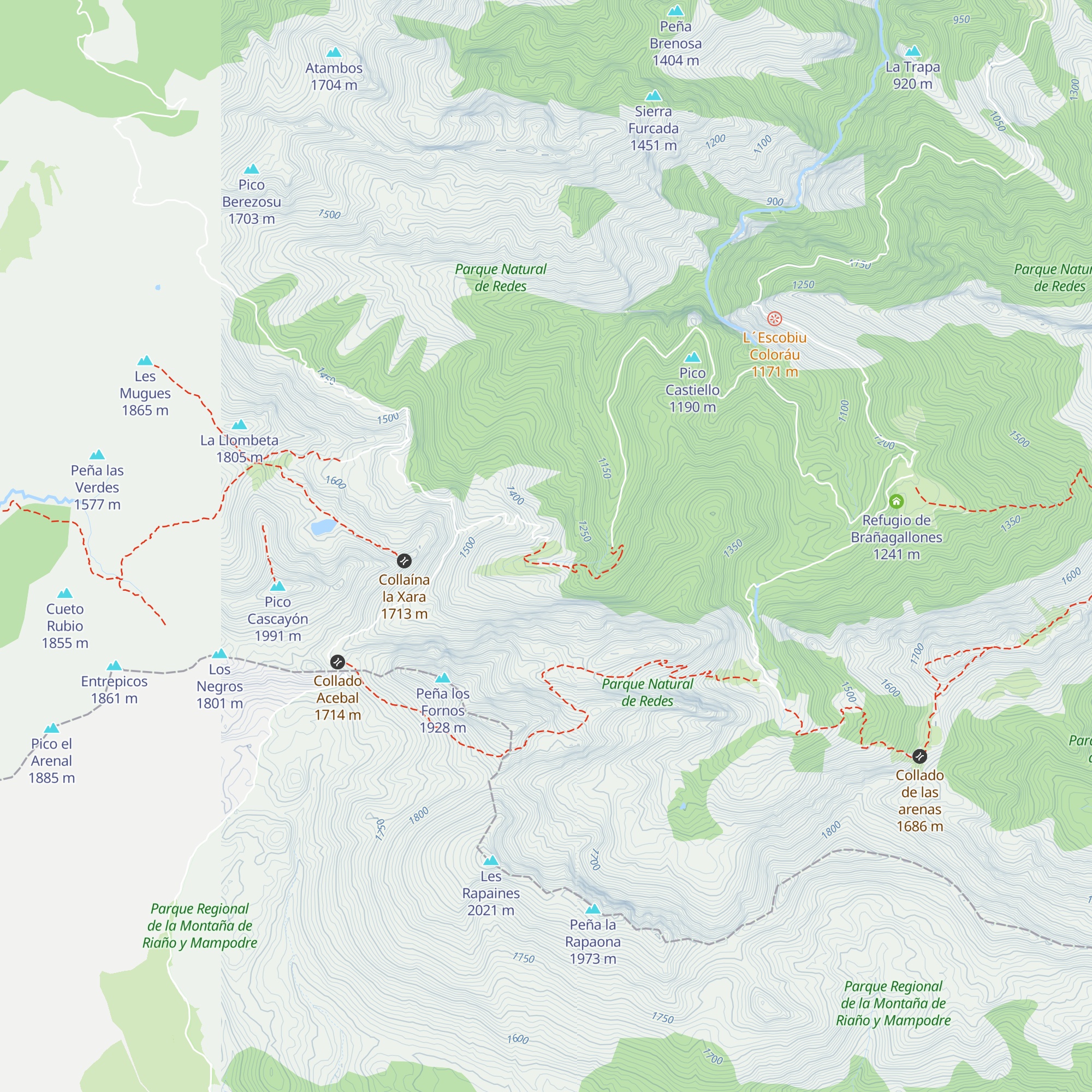 Cabaña de Mericueria map