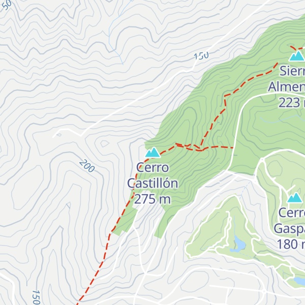 Map of Cerro Castillón