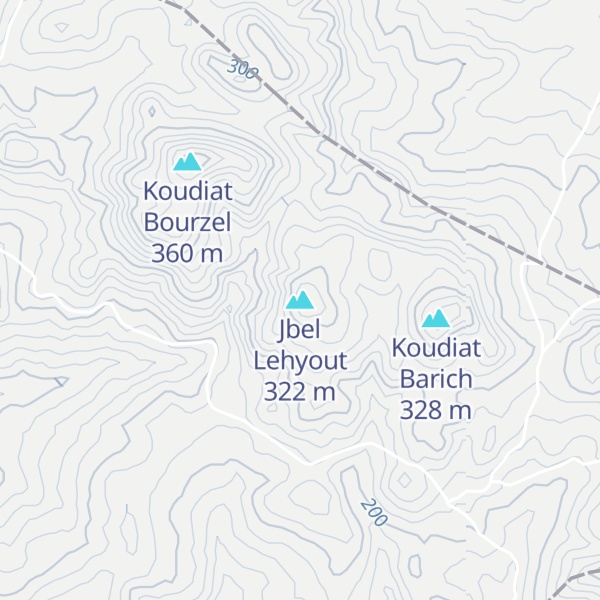 Map of Jbel Lehyout