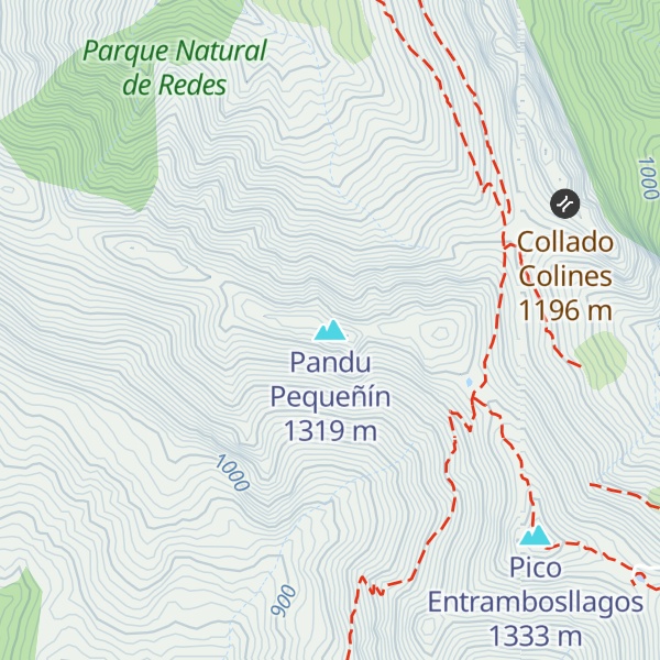 Map of Pandu Pequeñín