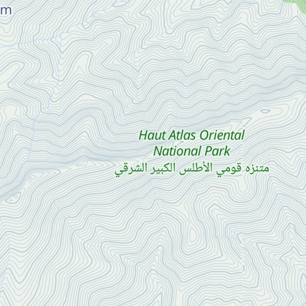 Map of Jebel Iouirharassene