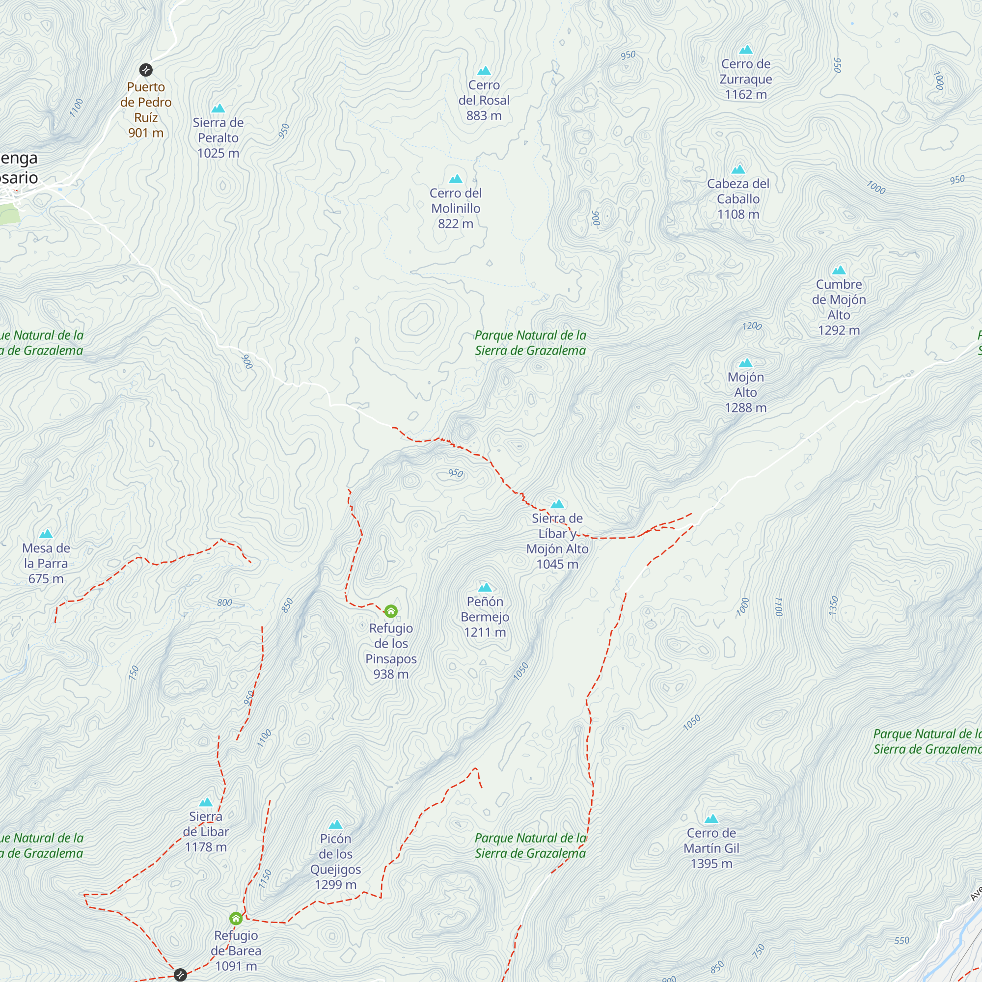 Refugio picolo (refugio Puerto del Correo) map