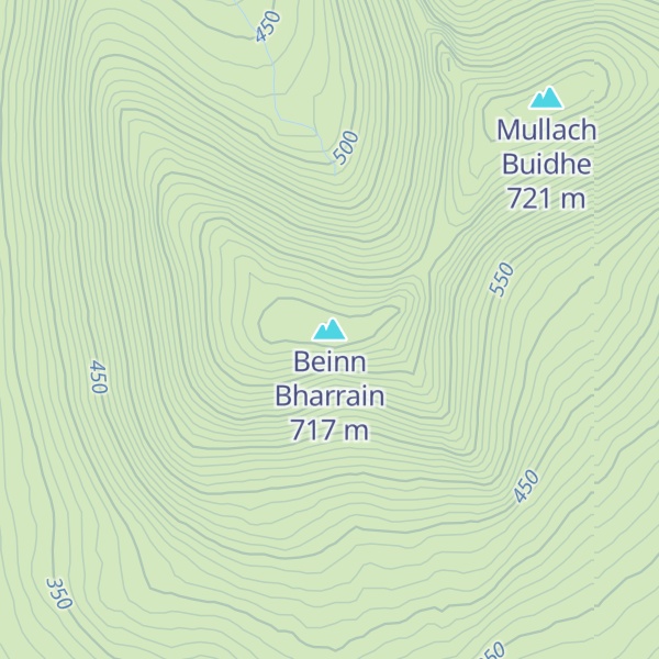 Map of Beinn Bharrain