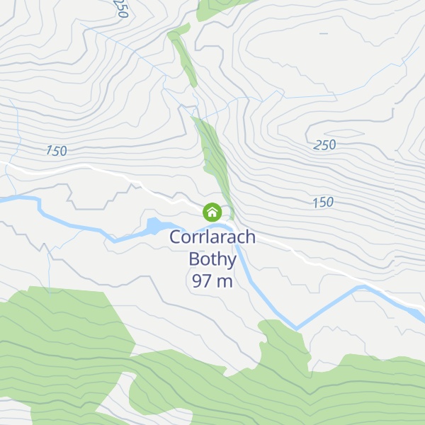 Map of Corrlarach Bothy