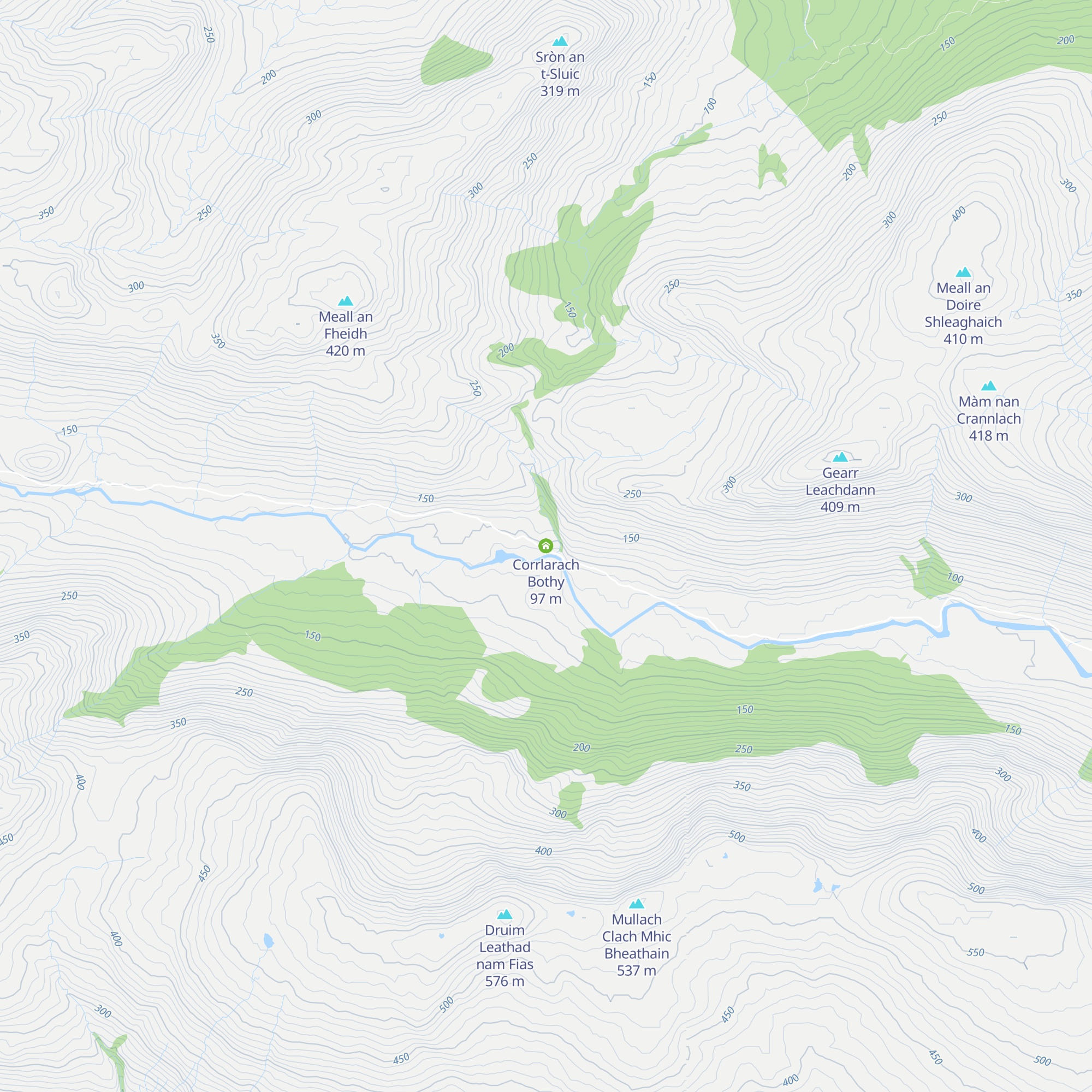 Corrlarach Bothy map