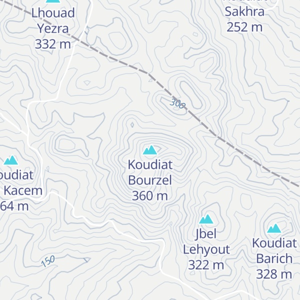 Map of Koudiat Bourzel