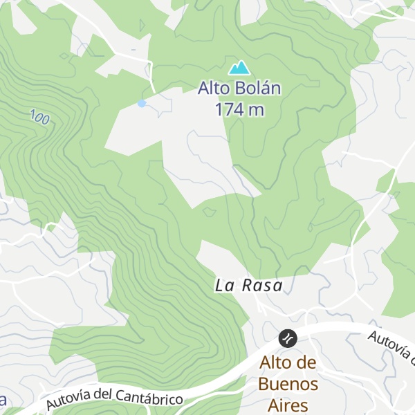 Map of Monte la Rasa