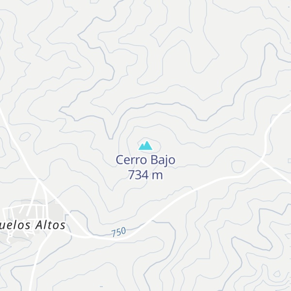 Map of Cerro Bajo