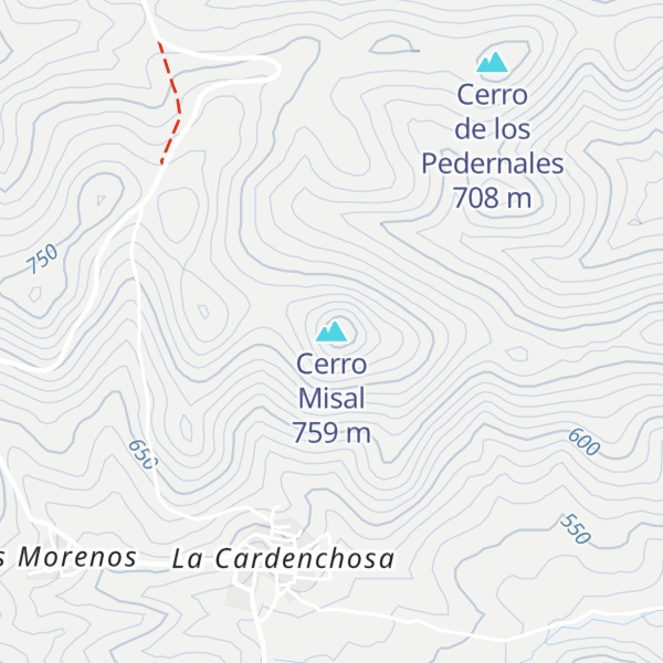Map of Cerro Misal