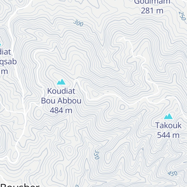 Map of Koudiat Bou Fanou