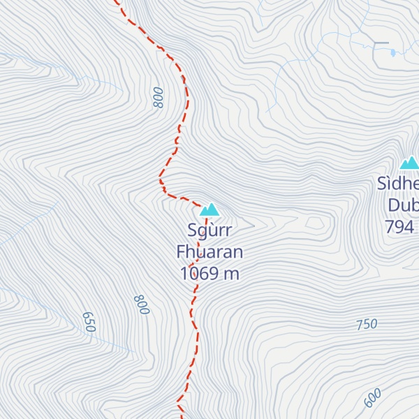 Map of Sgùrr Fhuaran