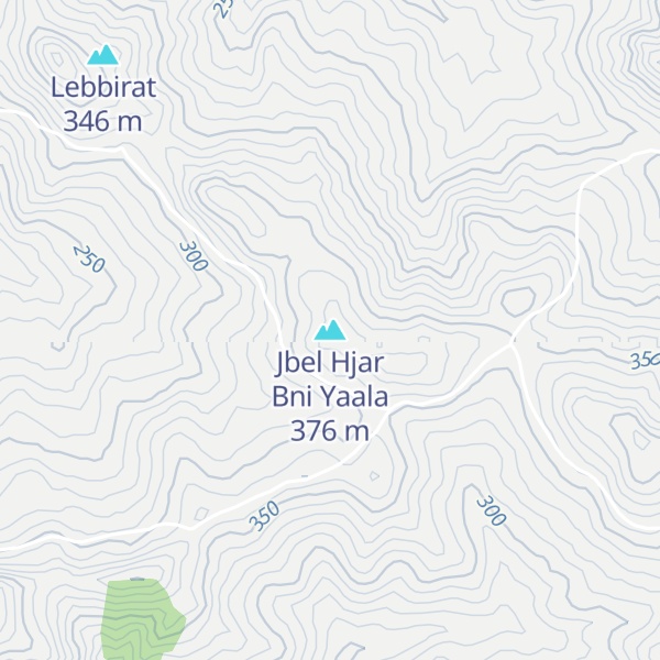 Map of Jbel Hjar Bni Yaala