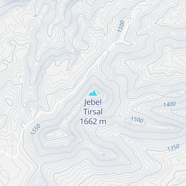 Map of Jebel Tirsal