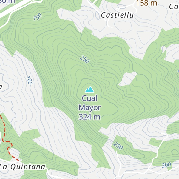 Map of Cual Mayor