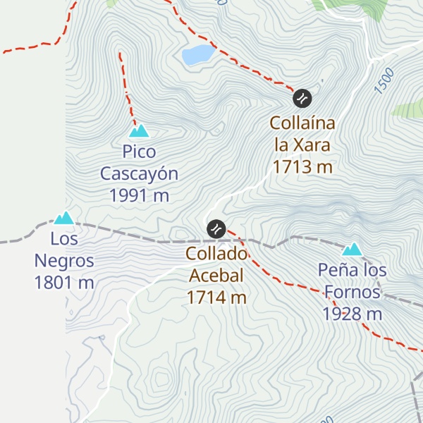 Map of Refugio La Raya