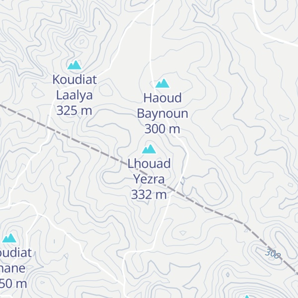 Map of Lhouad Yezra