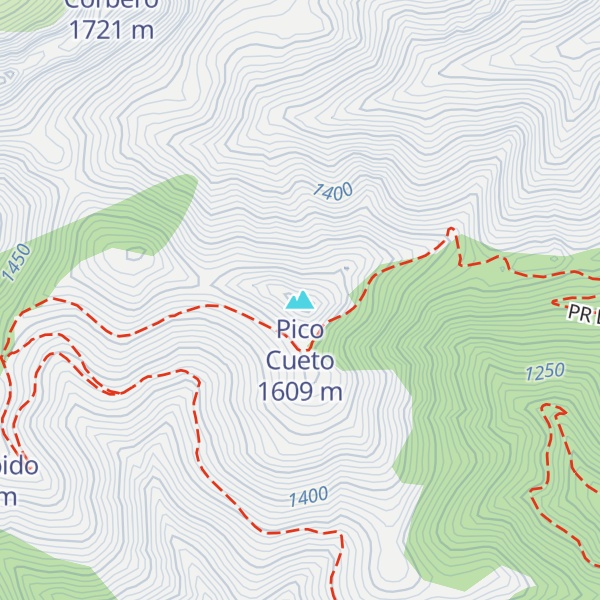 Map of Pico Cueto