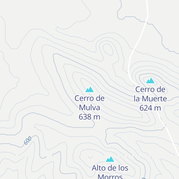 Map of Cerro de Mulva