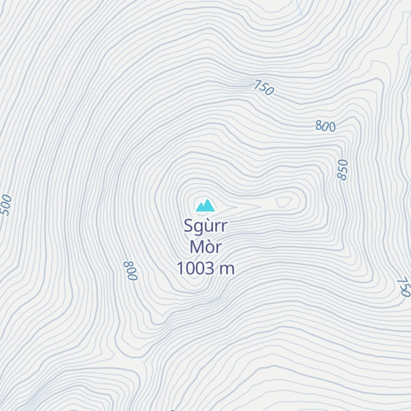 Map of Sgùrr Mòr