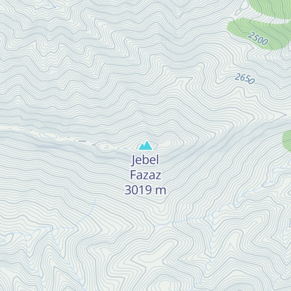 Map of Jebel Fazaz