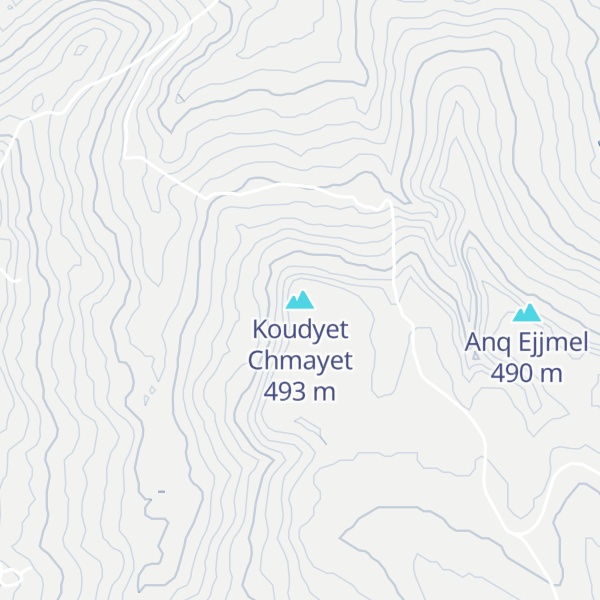 Map of Koudyet Chmayet