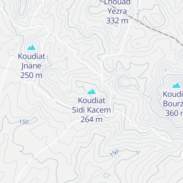 Map of Koudiat Sidi Kacem