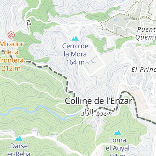 Map of Cerro de Mendizábal