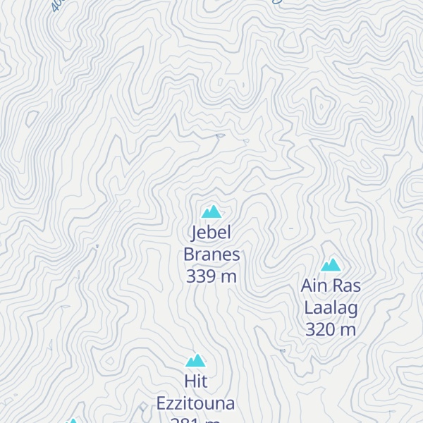 Map of Jebel Branes