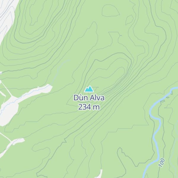 Map of Dùn Alva