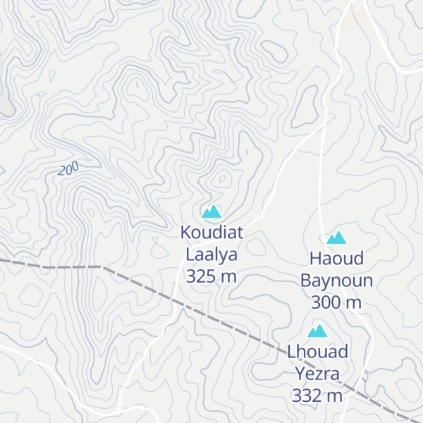 Map of Koudiat Laalya