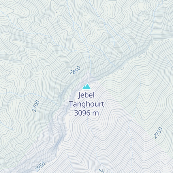Map of Jebel Tanghourt