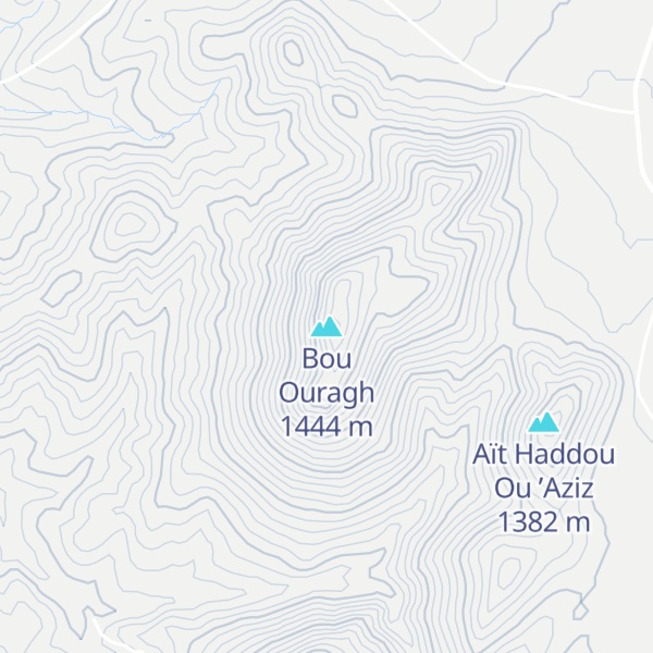Map of Bou Ouragh
