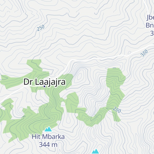 Map of Jbel Zouara
