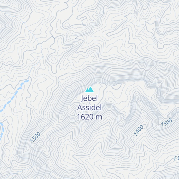 Map of Jebel Assidel