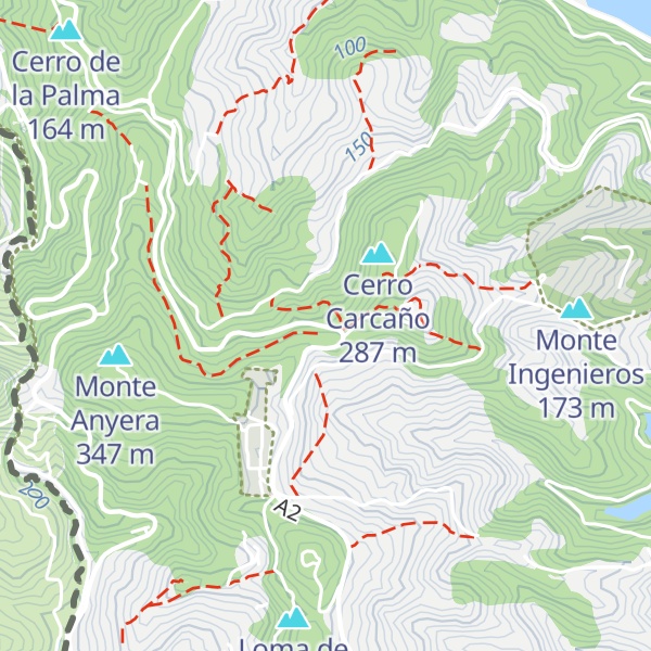 Map of Monte del Renegado