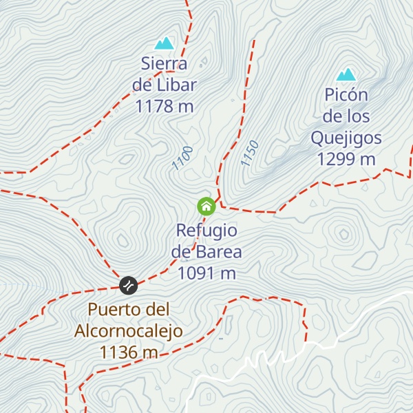 Map of Refugio de Barea