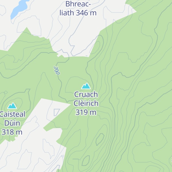Map of Cruach Clèirich