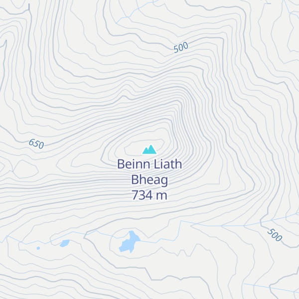 Map of Beinn Liath Bheag