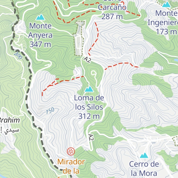 Map of Loma de los Silos