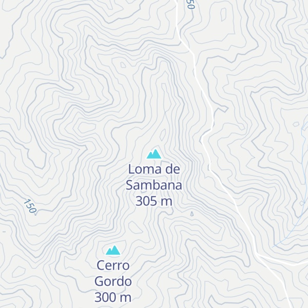 Map of Loma de Sambana